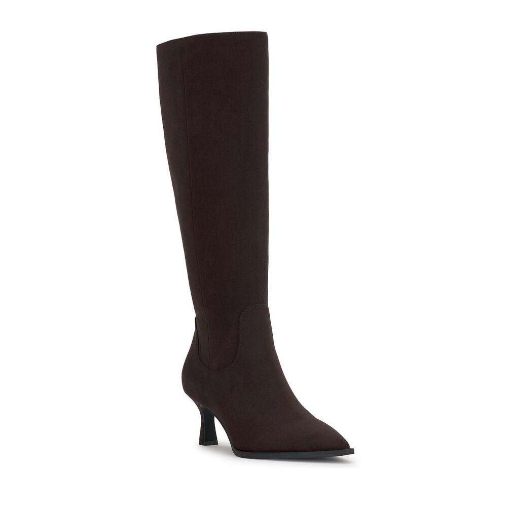 INC International Concepts Bryana Knee High Boots Brown Point Toe Zip Women $159 - Picture 2 of 11